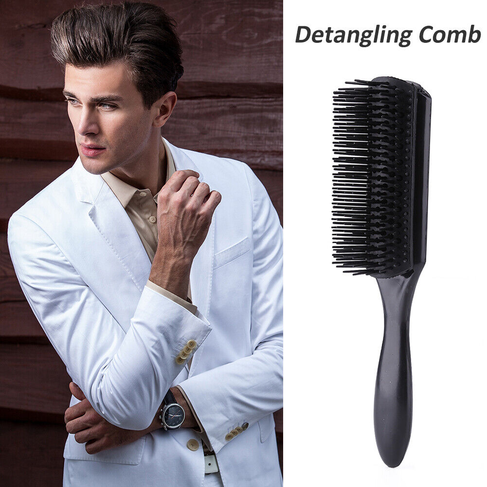 Removable Hair Detangling Comb Head Scalp Massager Brush Men Styling Tools