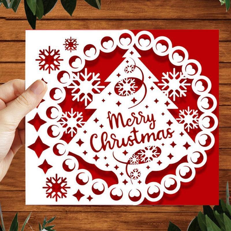 Christmas Tree Greeting Cards Metal Cutting Dies Stencil DIY Scrapbooking Album