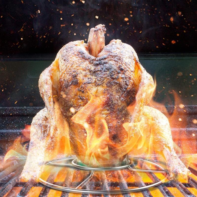 Barbecue Chicken Holder Frame for Grill Rack & Smoker Household Cooking Supply