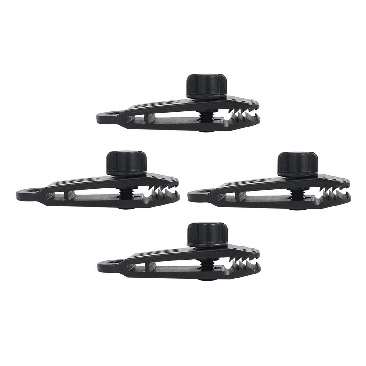 4 Pieces Strong Tarpaulin Clips Awning Clamp Car Boat Cover Tents