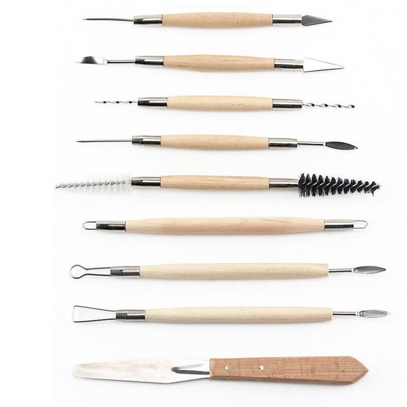 52Pcs Professional Pottery Clay Tools with Bag Dual-end Pottery Sculpting Tools