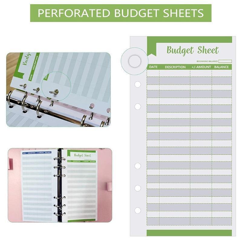 12 Pieces Money Trackers Budget Planner for Cash & Ledger Book 3.4x6.7in