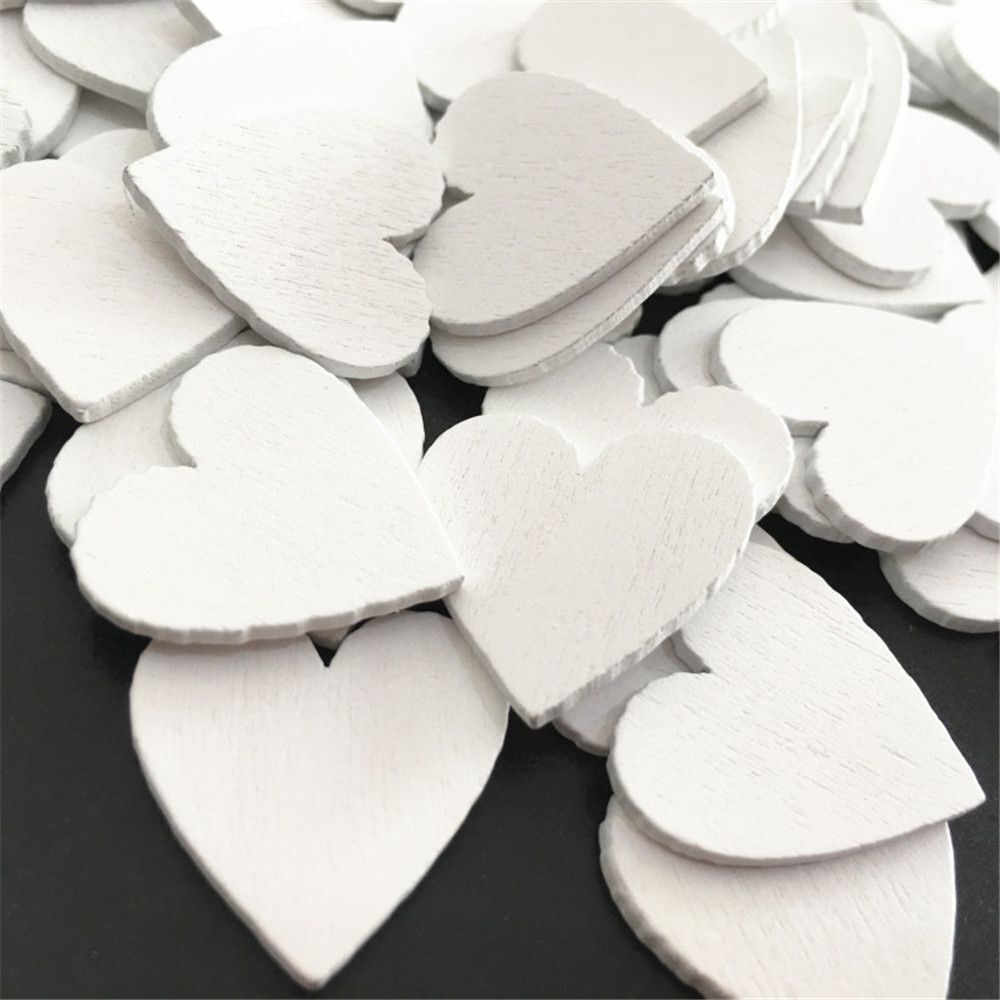 DIY Crafts Decoration Ornament Embellishment Scrapbooking Natural Wood Heart