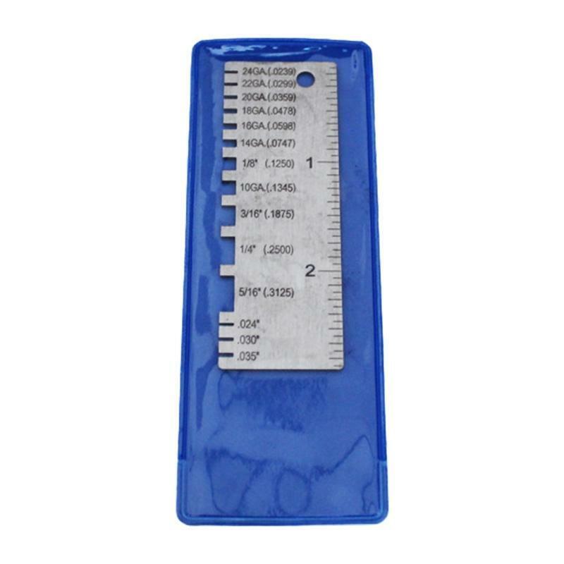 Stainless Steel Wire/Metal Sheet Thickness Gauge Welding Gage Measuring Ruler