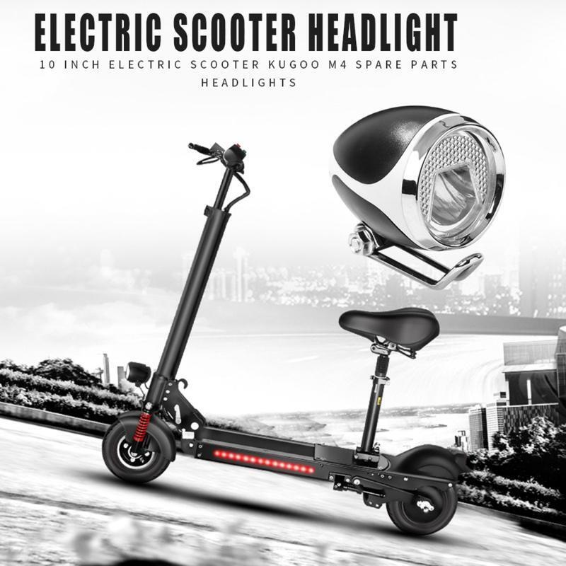 Electric Headlight E-scooter Front Light for Kugoo M4 Kick Scooter Bike Lamp 10"