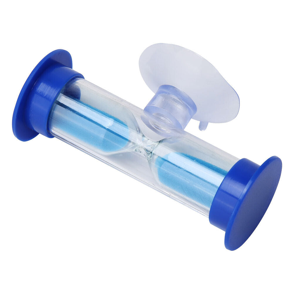 2min Hourglasses Kid Teeth Brushing Timer w/Suction Cup Home Decor (Blue)