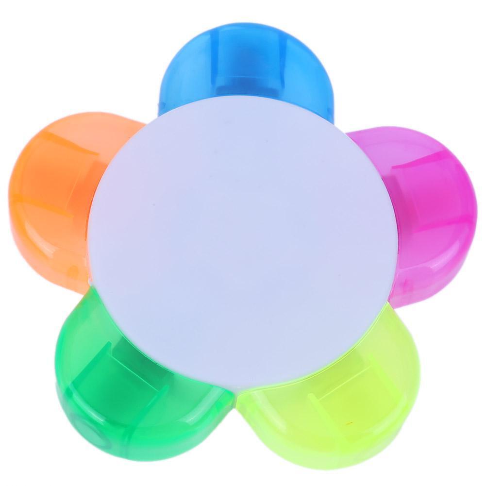 5 Colors Multi-Color Cute Sunflower Highlighter Pen Writing Painting Tools