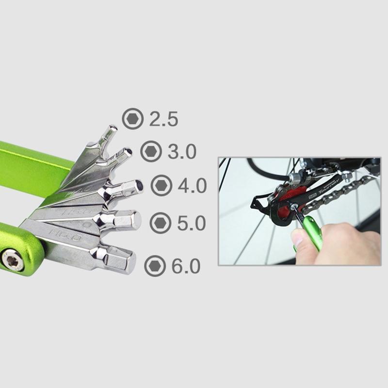 11 in 1 Bicycle Repair Set Pocket Cycling Foldable Repair Tool MTB Road Bike
