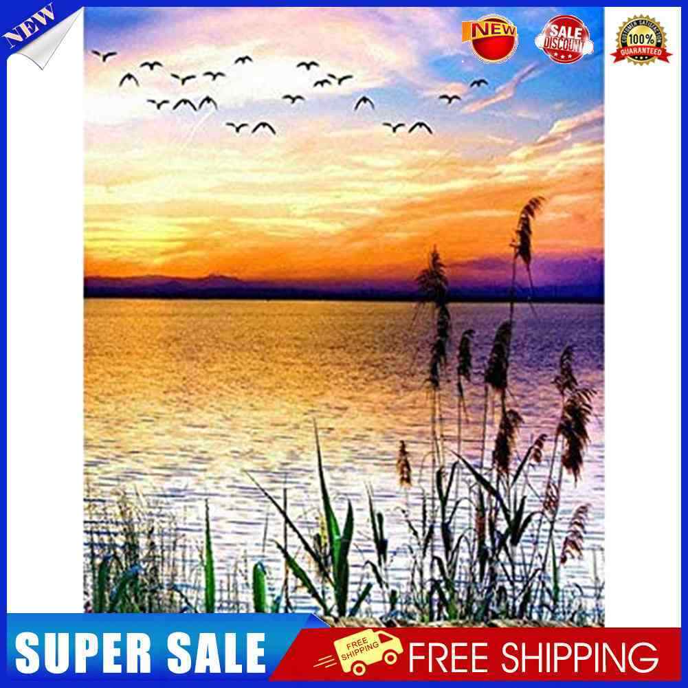 36 X 46cm 11CT Stamped Cross Stitch Kits DIY Seaside Needlework (SZX15)