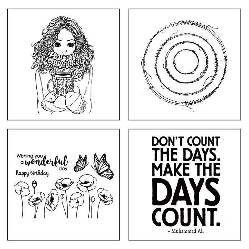 Beautiful Girl DIY Silicone Clear Stamp Cling Seal Scrapbook Embossing Album