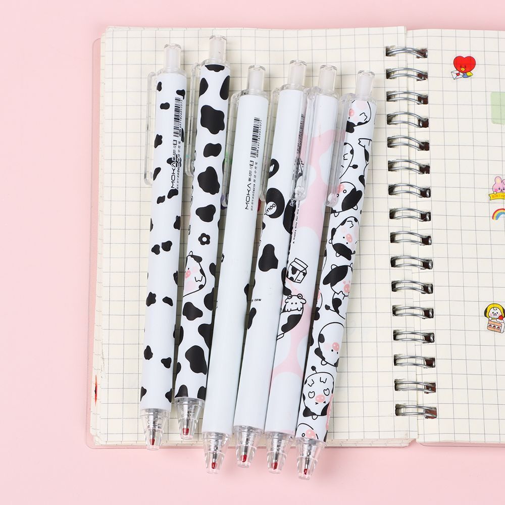 Writing Pen Cute I love Milk Office School Stationery Cows Pattern Gel Pen