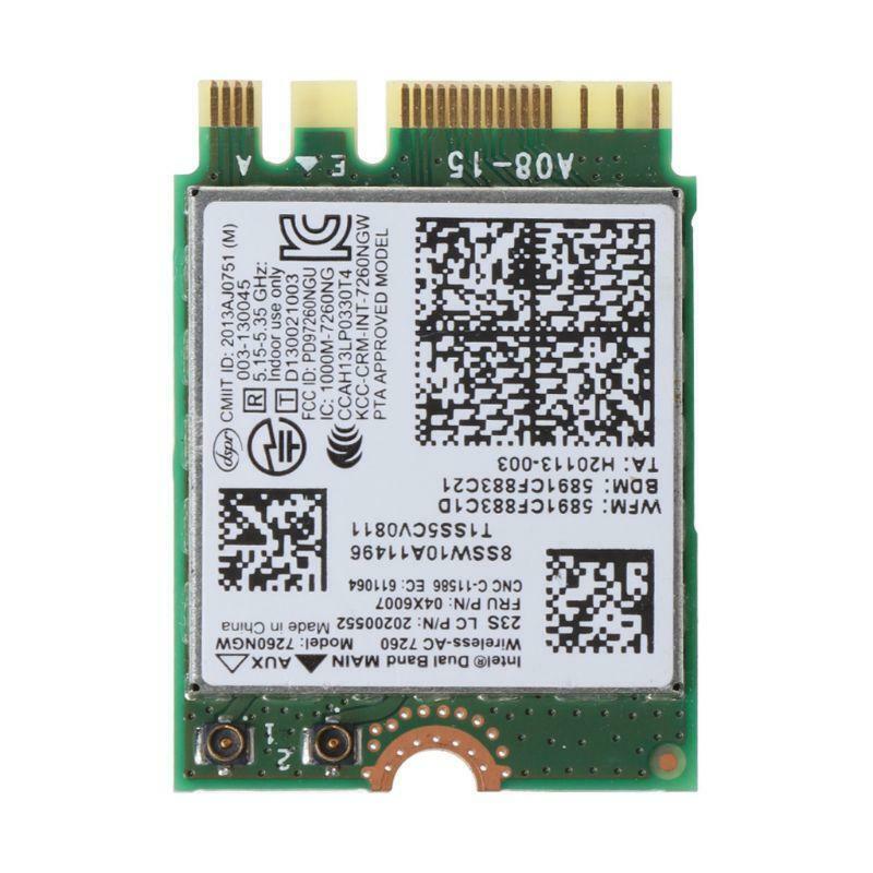 For ThinkPad X240 T440 T540P L440 5G Dual Band 7260NGW AC FRU:04X6007 Adapter
