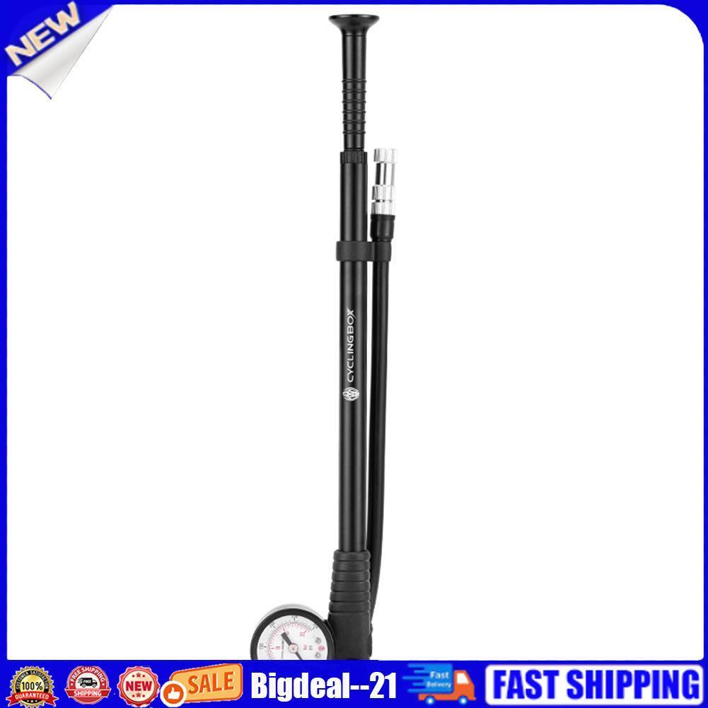 CYCLINGBOX 300PSI High Pressure Portable Bike Pump American/Presta Valve