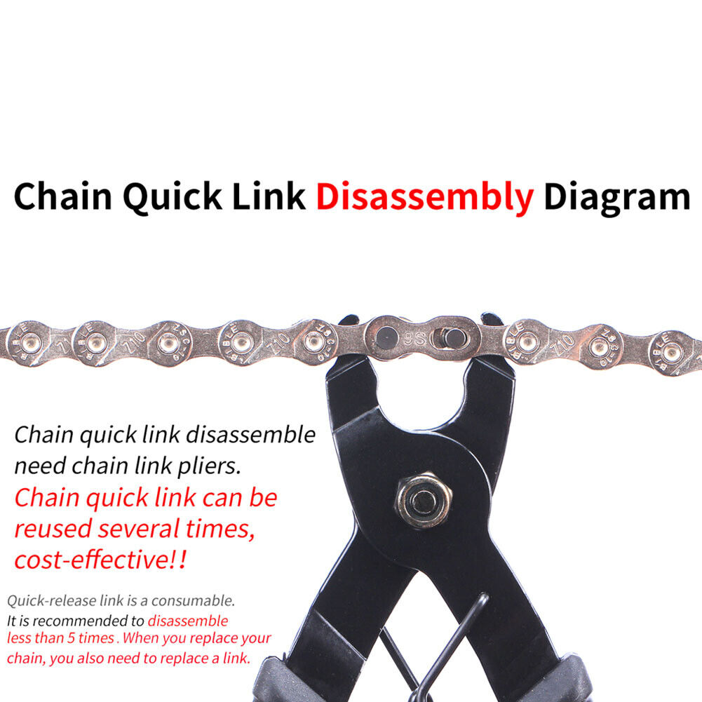 5 Pairs MTB Road Bike Chain Link Connector Chain Joint Magic Buckles (9S)