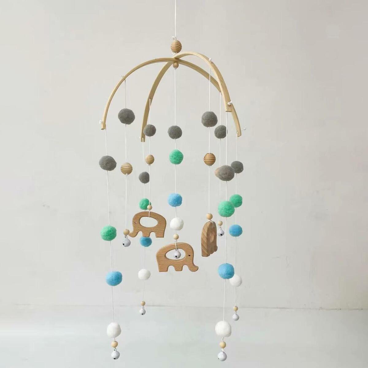 Set of 2 Nordic  Hanging Baby Crib Mobile Wind  Bed  children room