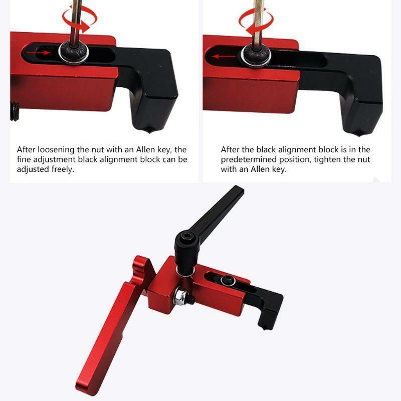 75mm Height T-tracks Stop Miter Gauge Table Saw T-Slot Stopper Woodworking Tool