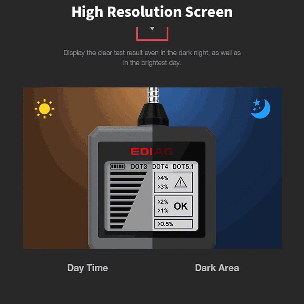 BF200 Brake Fluid Tester Digital Car DOT3 DOT4 DOT5.1 Brake Liquid Detector