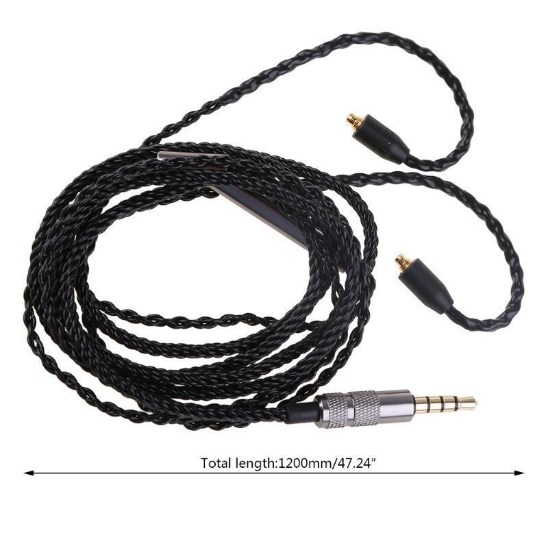 8 Share 3.5MM/TYPE C Earphone MMCX Cable with Mic/Volume Control for Shure SE215