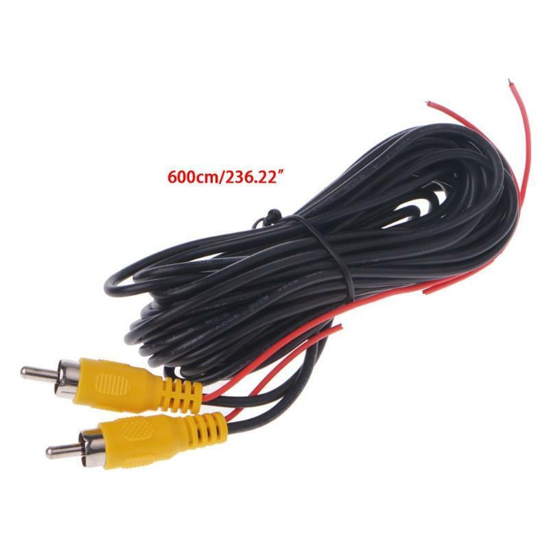 RCA Male To Male AUX Audio Video AV Cable For Car Rear Camera DVD CD Player TV