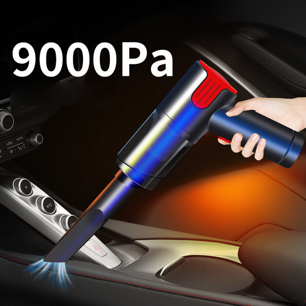 9000pa Portable Wireless Handheld Car Home Vacuum Cleaner Wet/Dry Dual-Use