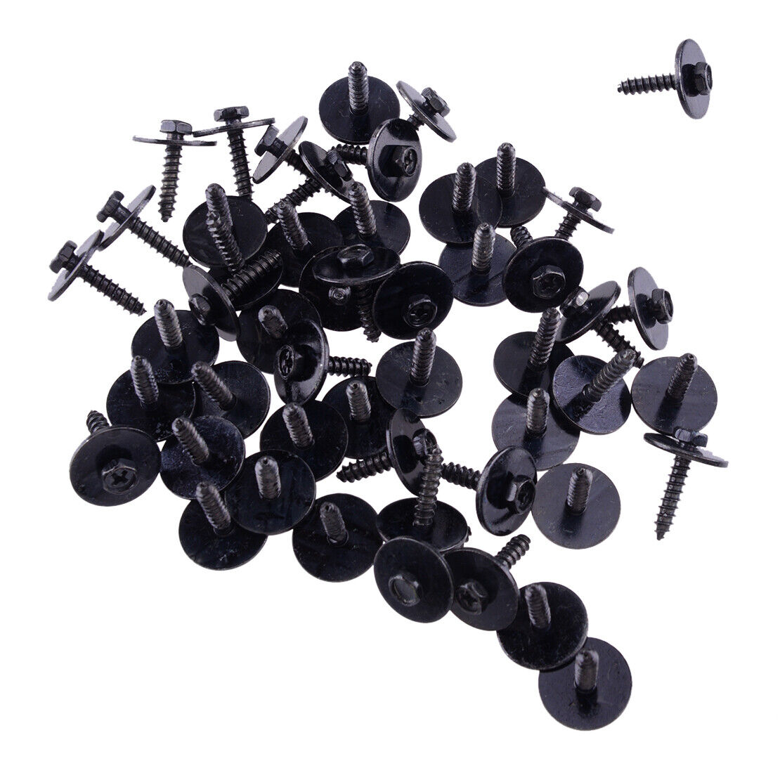 50pcs Metal 7mm Bumper Clips Retainer Fastener Car Fender Screws Auto Body Clip