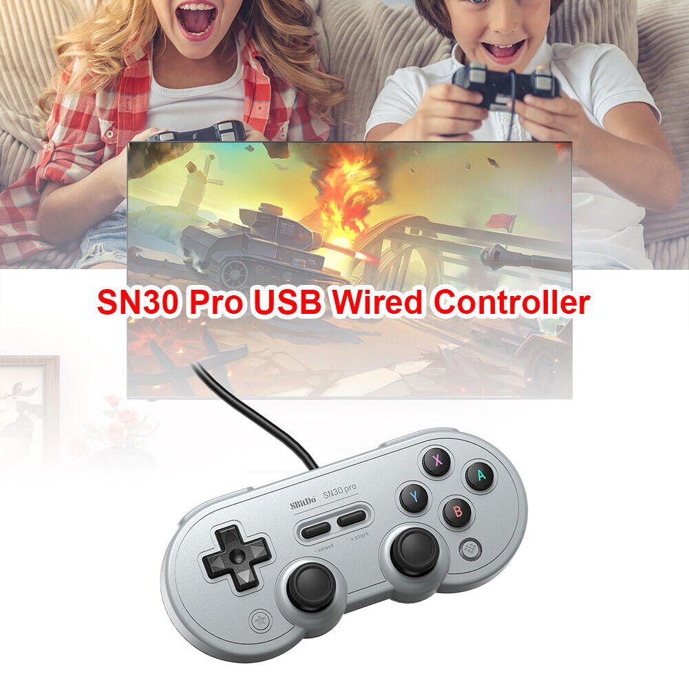 8Bitdo SN30 Pro USB Wired Gamepad Vibration Controller for Switch PC Steam