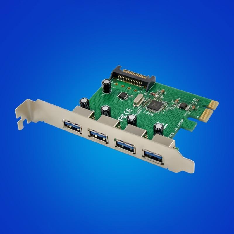 PCI E VL805 Four-Port USB 3.0 Super High-Speed Thermal Control Expansion Card