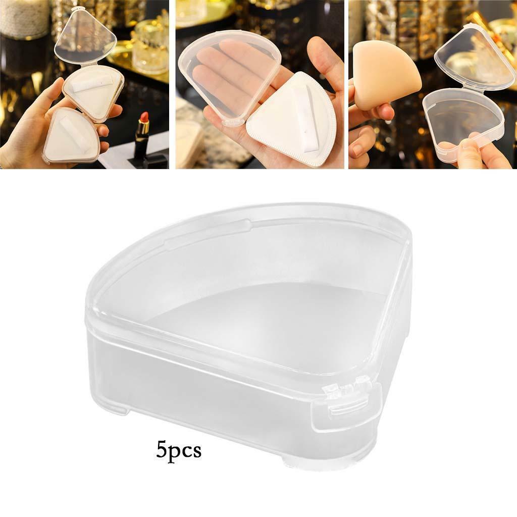 Triangle Puff Box Case Anti Pollution Protective 5x Organizer
