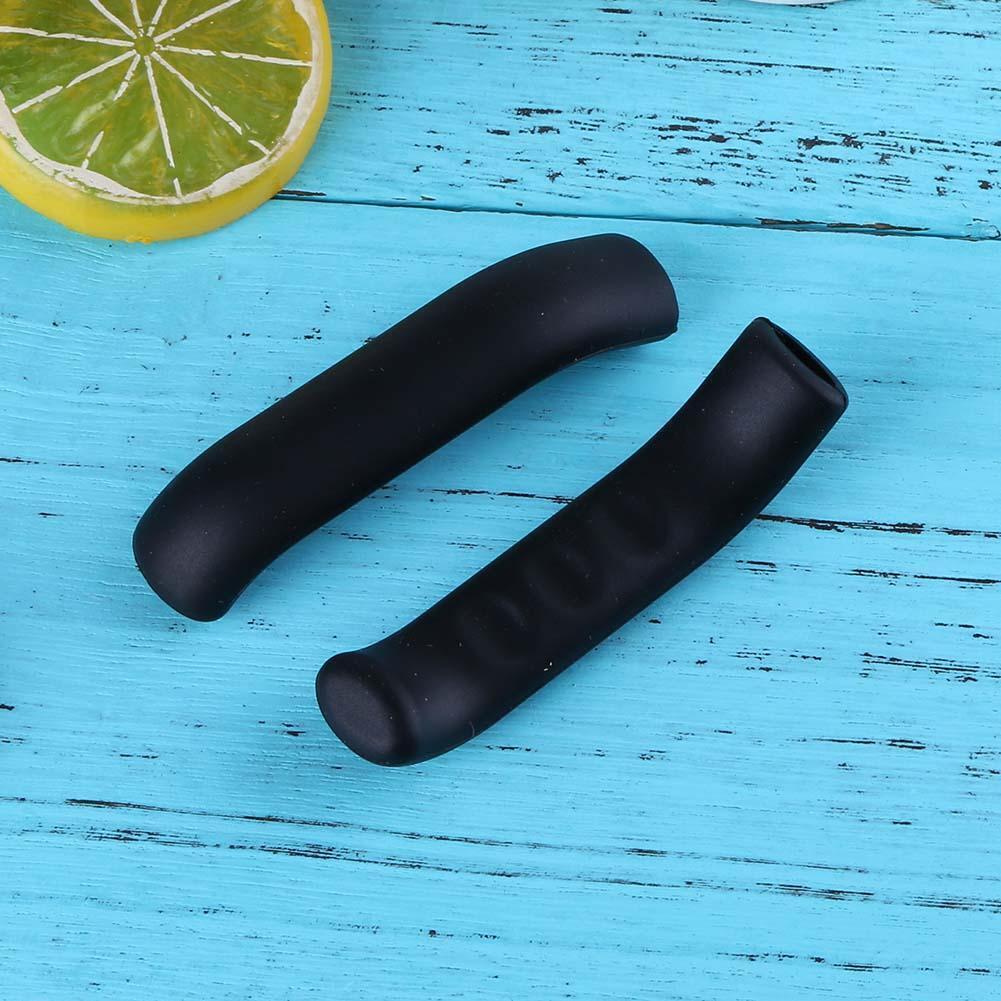 1 Pair Bicycle Brake Handle Cover Bike Brakes Silicone Brake Lever(Black)