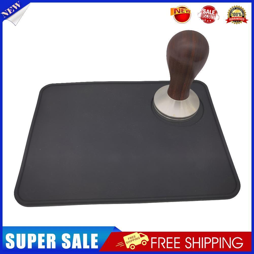 Tamping Holder Mat Home Office Anti-slip Square Coffee Powder Pressing Pad