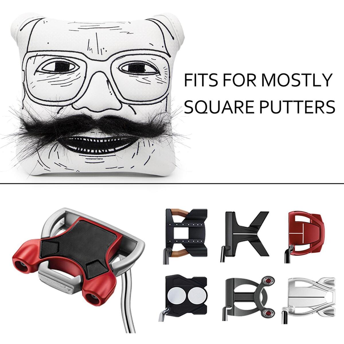 Square Mallet Putter  Magnetic Closure Breaded  Waterproof