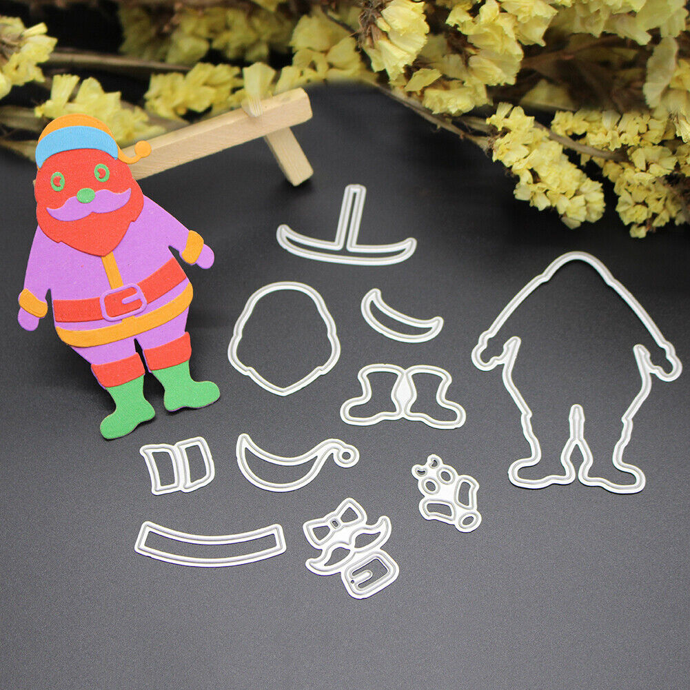 Santa Metal Die Cutting Die Stencil DIY Scrapbooking Paper Card Decor Craft