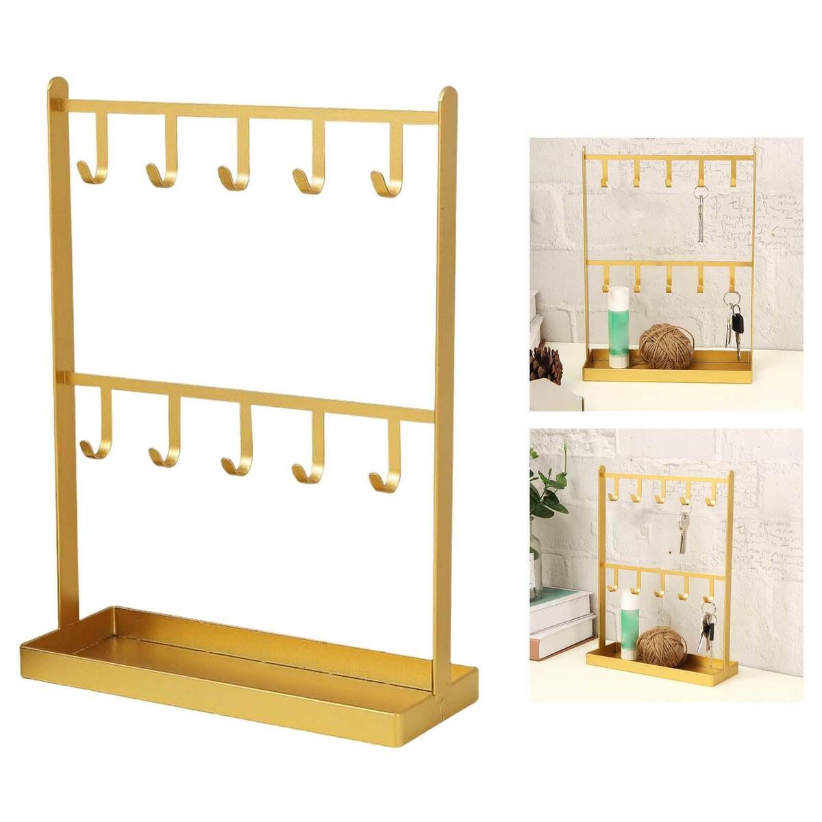 Jewelry Organizer Rack 10 Hooks Necklace Bracelet Holder