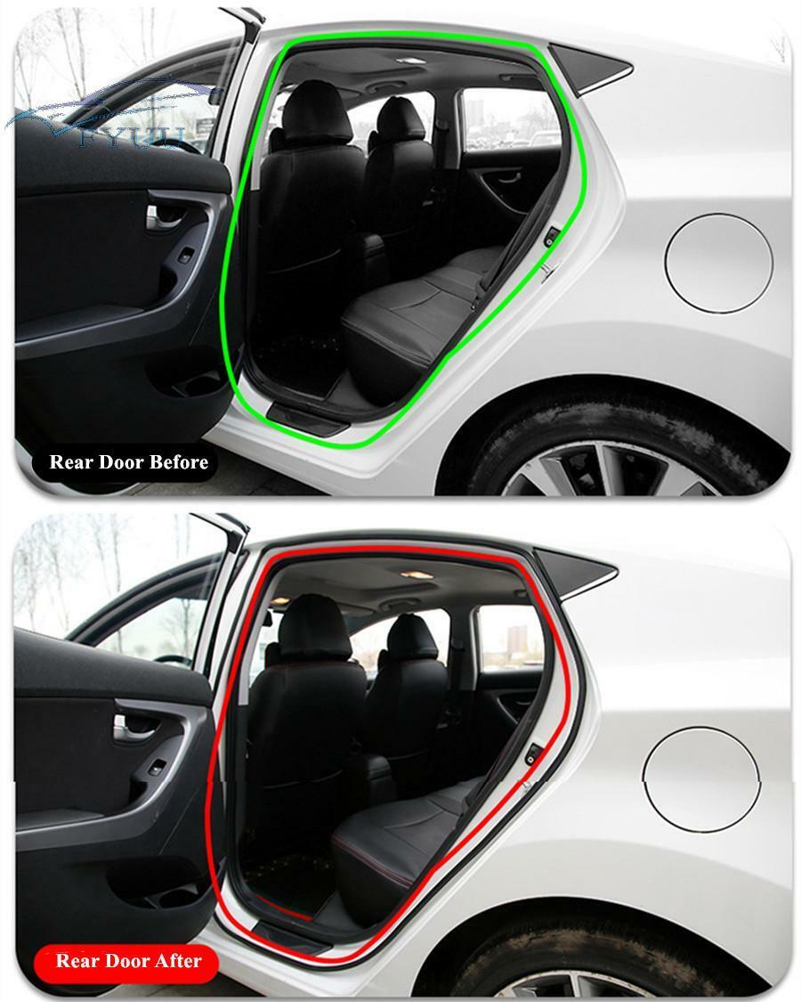 10M Car Thickening Auto Door Waterproof Soundproof Rubber Seal Strip -12mmx10mm