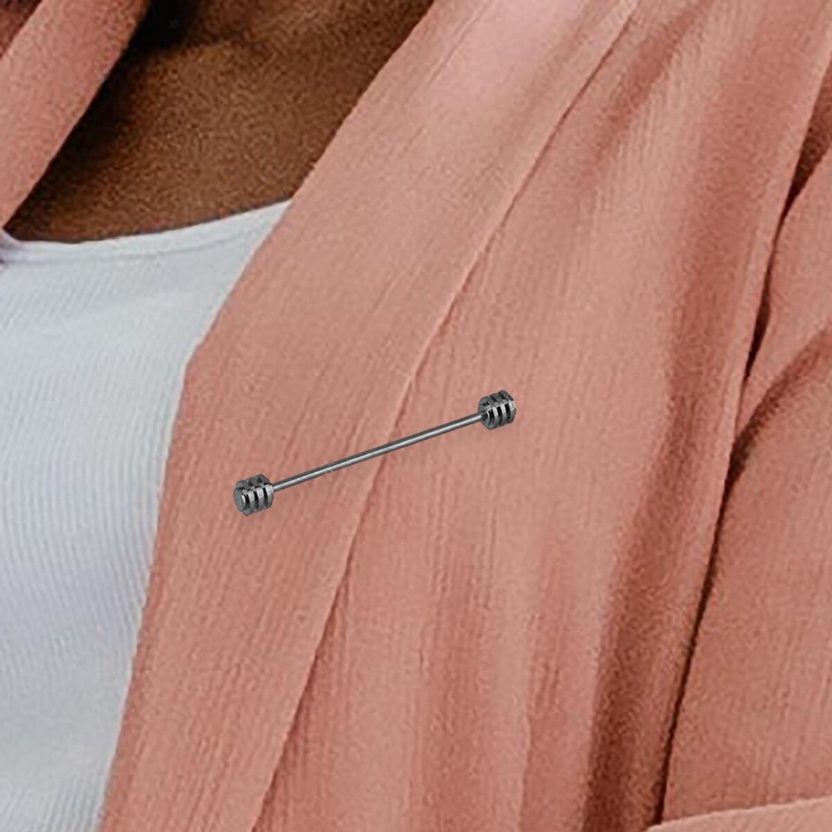 Classic Mens Shirt Collar Bar Pin Necktie Pins Clasps for Business Formal