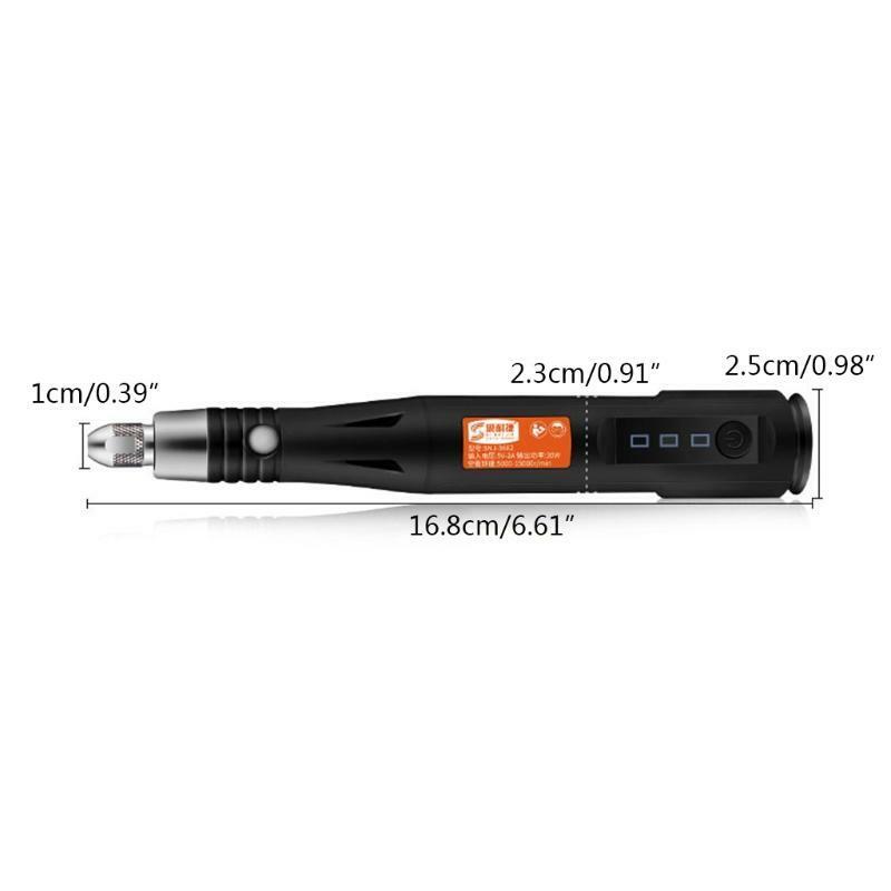 Portable Drill Rotary Tool Kit USB Charging Electric Engraving Pen for Polishing