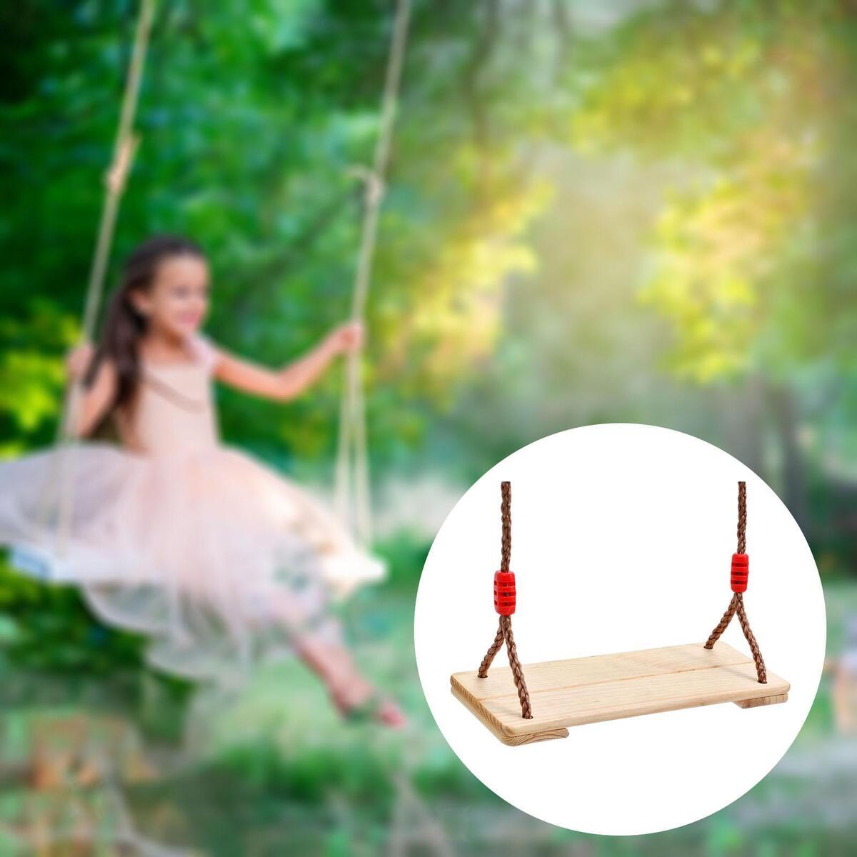 Children Wooden Swing Garden  with Sturdy Rope  Garden