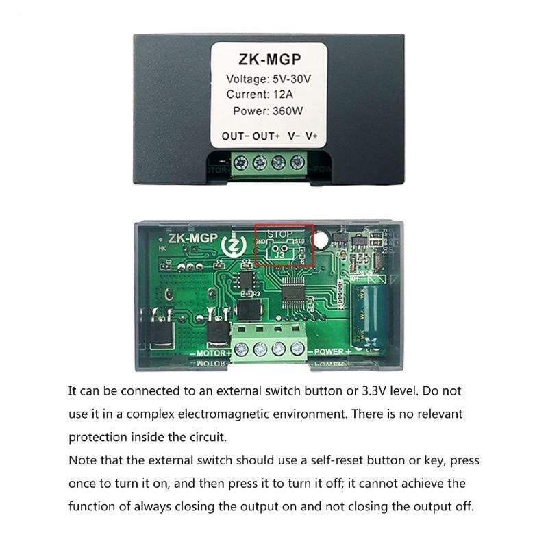 Adjustable Speed Regulator Motor Speed Controller PWM DC 6V 12V 24V 360W 12A