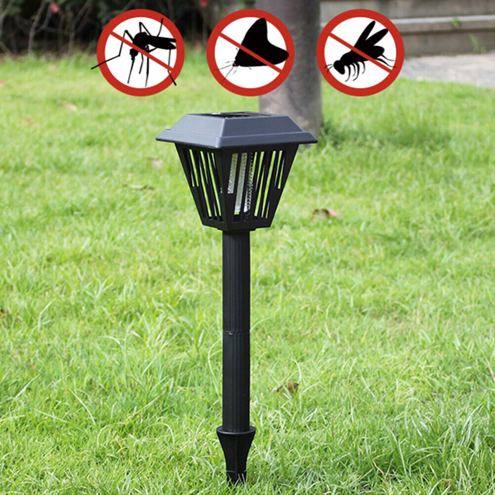 LED Solar Mosquito Killer Lamp Outdoor Waterproof Lawn Stake Night Lights