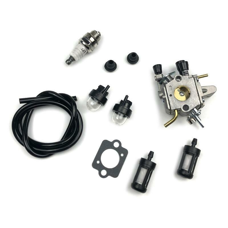 Carburetor Carb Primer Bulb Spark Plug Fuel Filter Line for FS250 FS120 FS200