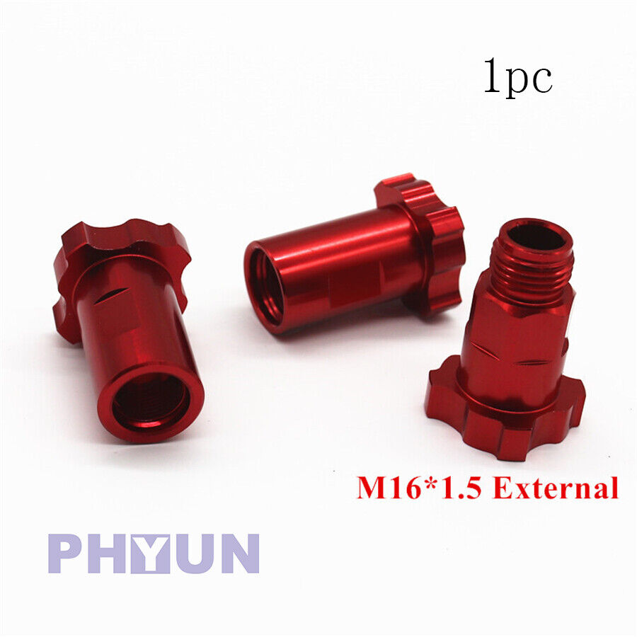1pc M16 x 1.5mm Red Aluminum For PPS Spray Gun Cup Adapter Spray Gun Connector