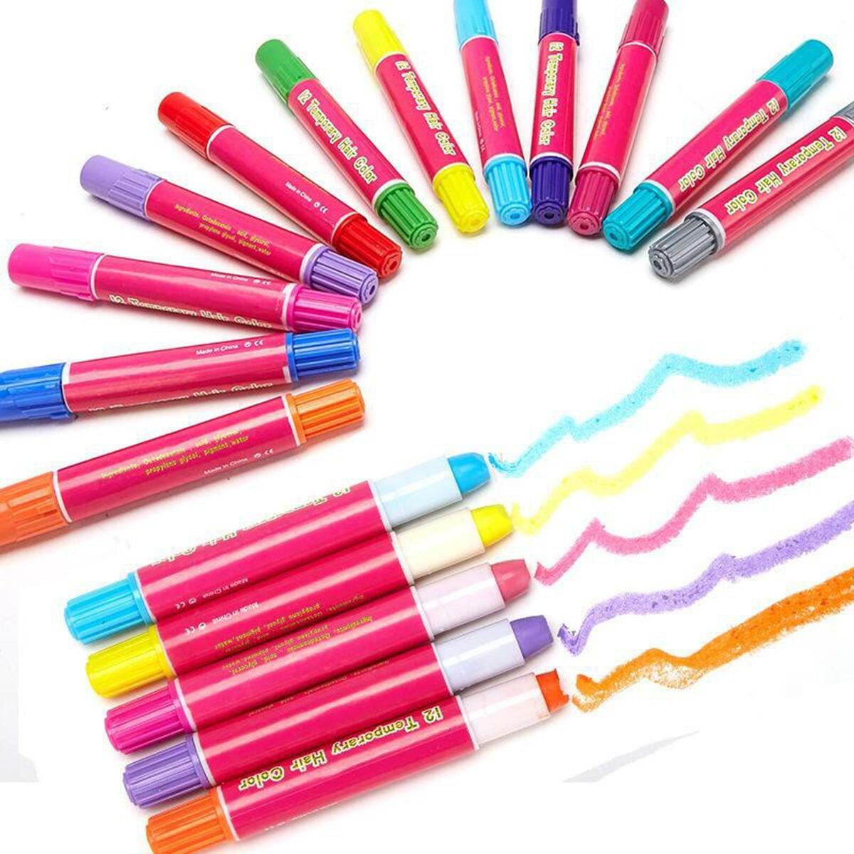 Temporary  Washable  Chalk Color Dye Stick Salon for Party
