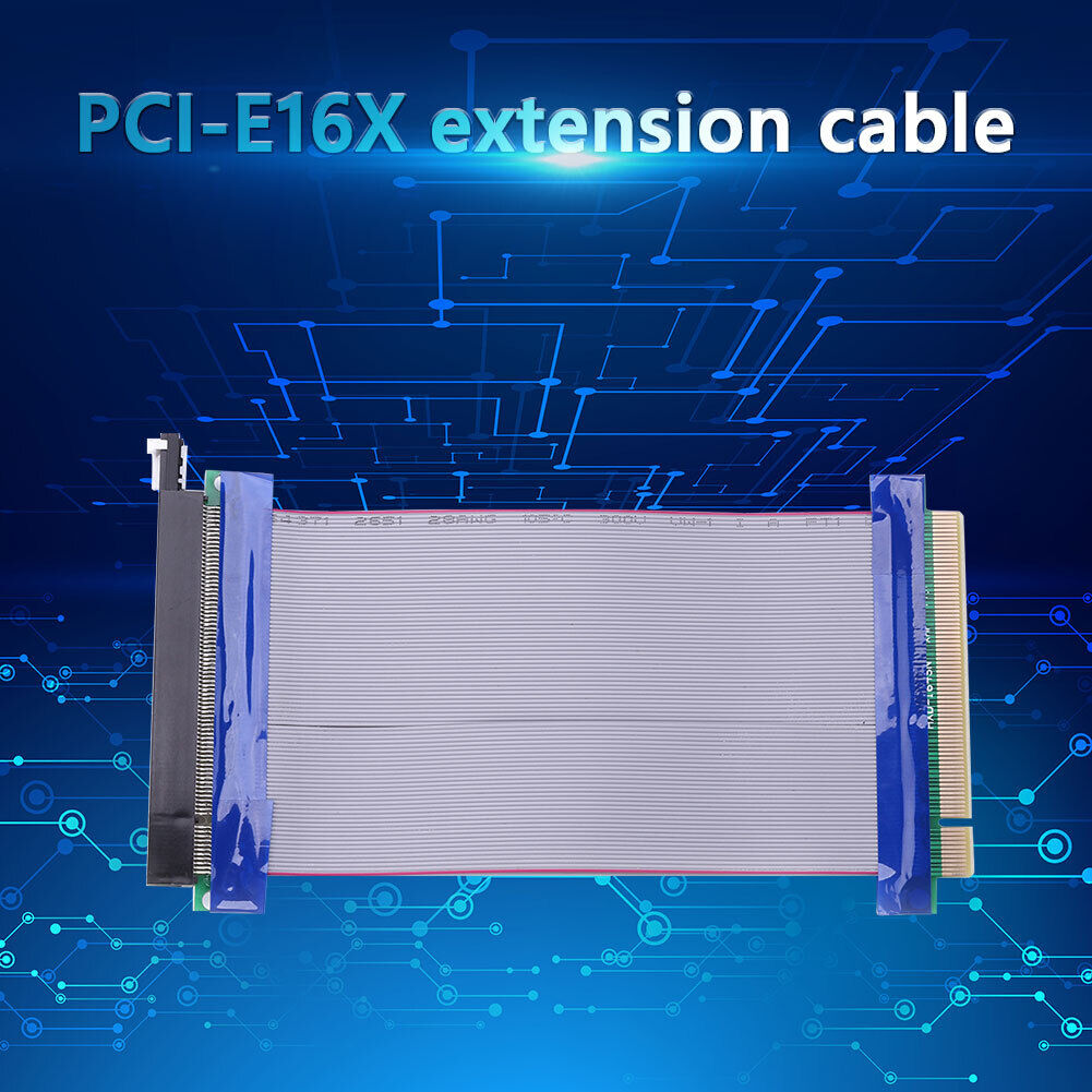 PCIE X16 PCI Express Riser Extender Card Adapter Extension Power Cord Cable