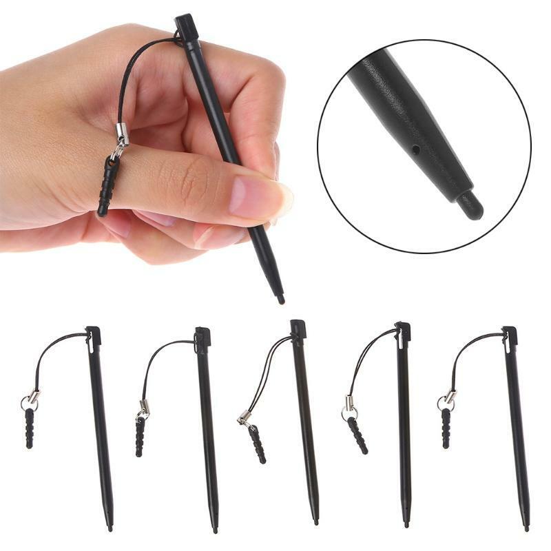 Resistive Touch Screen Stylus Hard Tip Pen With Dust Plug Rope For POS PDA MP5