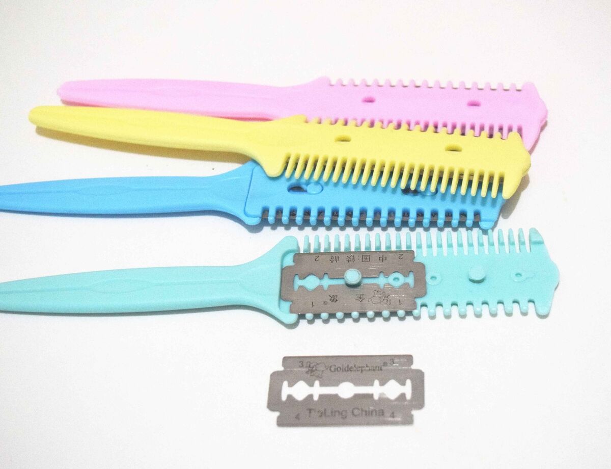 Barber Scissor Hair Cut Styling Razor Magical Blade Comb Hairdressing Tool Kit