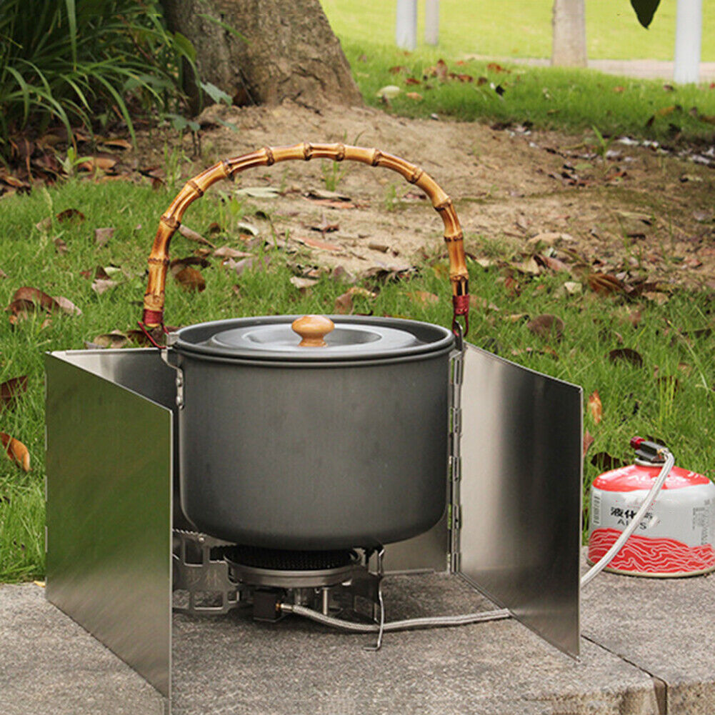 Foldable Gas Stove Windshield Outdoor Camping Cooking Picnic Wind Screen