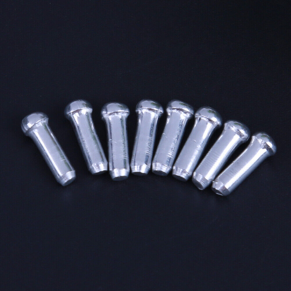 200pcs Aluminum Bike Bicycle Brake Shifter Inner Cable Tips Wire End Cap