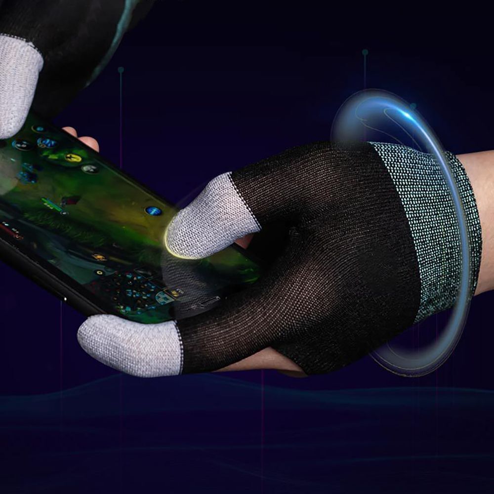 Nylon Mobile Game Finger Sleeve Finger Gloves Fingertip Cover For Gamer