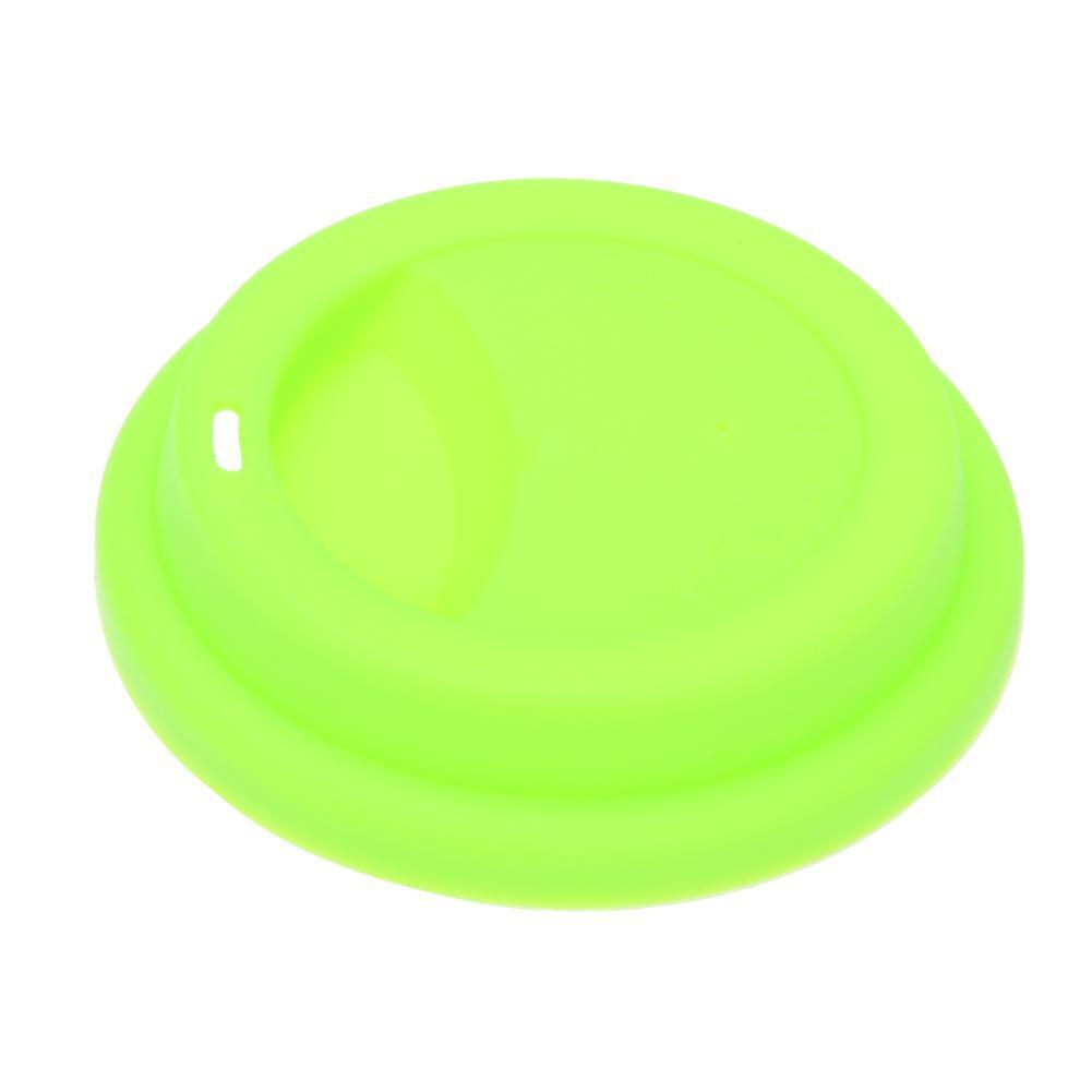 Silicone Insulation Anti-Dust Cup Cover Tea Coffee Sealing Lid Cap(Green)