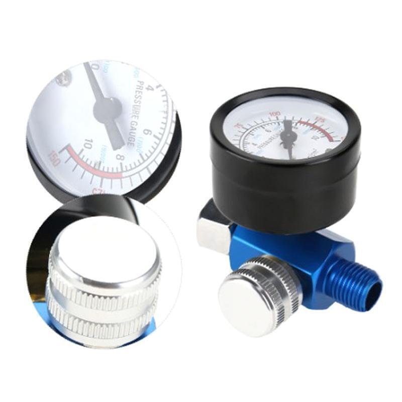 Paint Gun Pressure Regulator 1/4 Paint Spray Gun Pressure Gauge Spray Paint